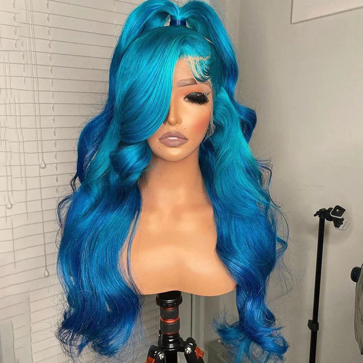 Ombré Lake Blue Body Wave