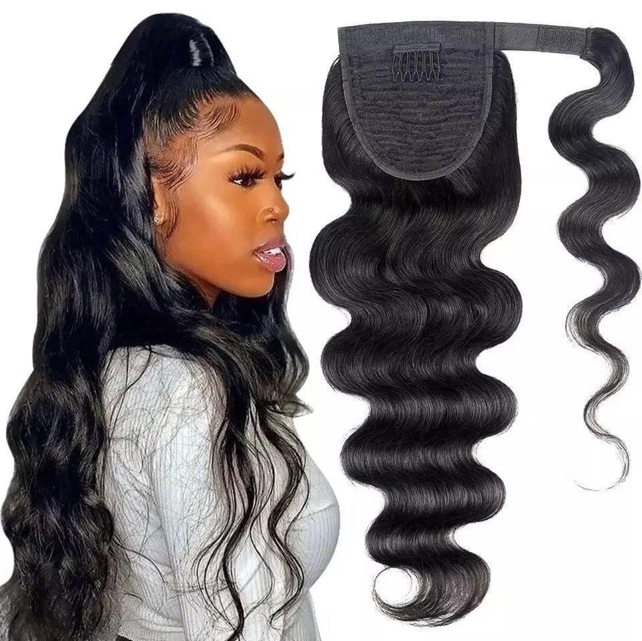 BodyWave wrapped Ponytail