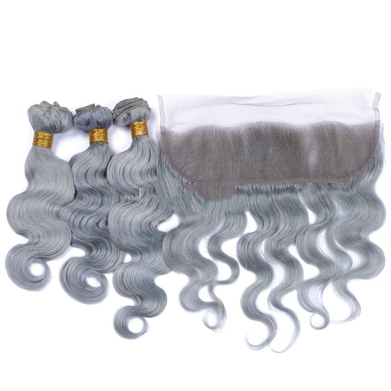 Silver- Grey W/ Frontal 13x6