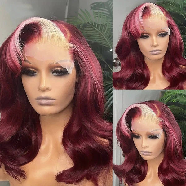 99j SKUNK STRIPE COLOR WIG Body Wave